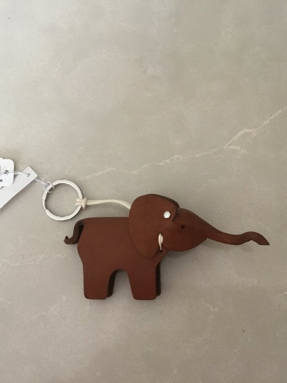J.Crew Limited Edition Key Chain Leather Elephant New with tags